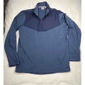 Puma Men's 1/4 Zip Pullover Sweatshirt Size S Blue High Neck Long Sleeve